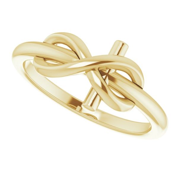Infinity-Inspired Cross Ring - Image 5