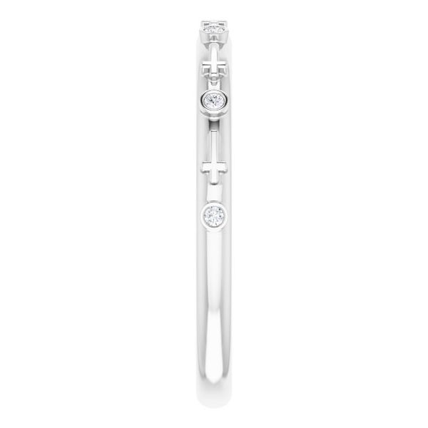 Bezel-Set Cross Ring - Image 4