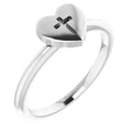 Heart with Cross Ring