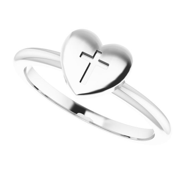Heart with Cross Ring - Image 5