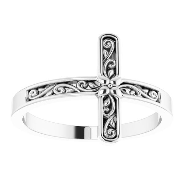 Sideways Cross Ring - Image 3