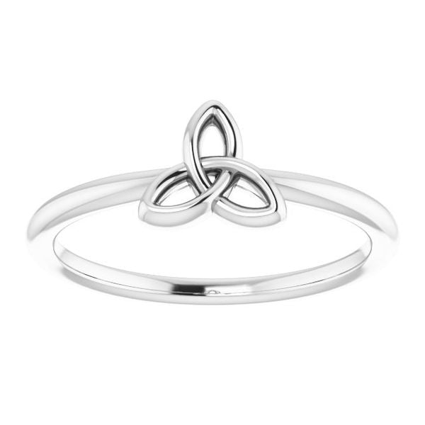Stackable Celtic-Inspired Trinity Ring - Image 3