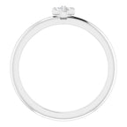 Accented Stackable Cross Ring - Image 2