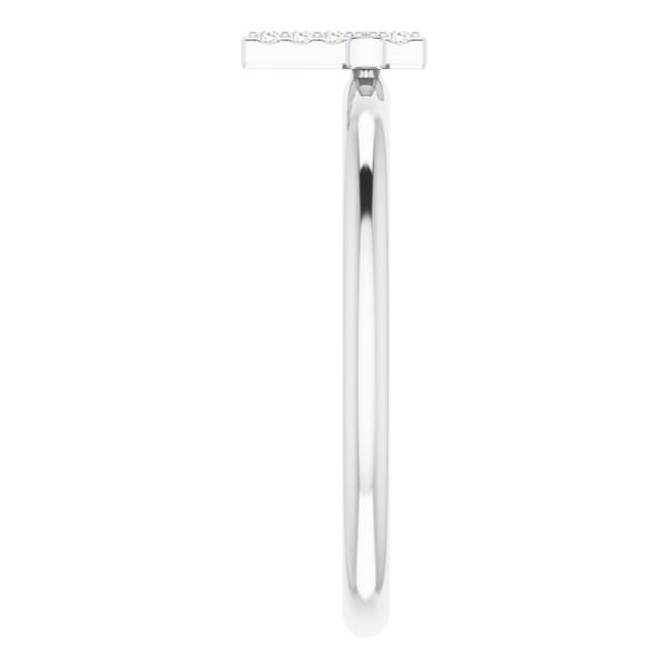Accented Stackable Cross Ring - Image 4