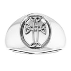 Celtic-Inspired Cross Ring - Image 3