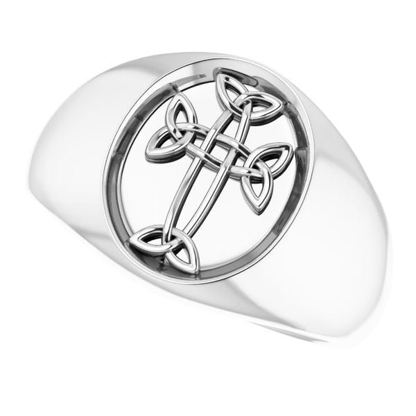 Celtic-Inspired Cross Ring - Image 5