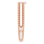 Milgrain Stackable Cross Ring - Image 4