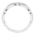Accented Stackable Cross Ring - Image 2