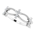 Accented Stackable Cross Ring - Image 5