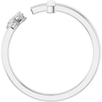 Accented Negative Space Cross Ring - Image 2
