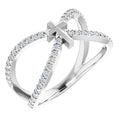 French-Set Cross Ring