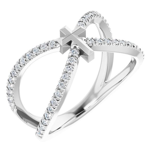 French-Set Cross Ring