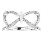 French-Set Cross Ring - Image 3
