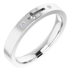 Pierced Cross Stackable Ring