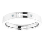 Pierced Cross Stackable Ring - Image 3