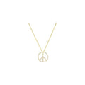 Tiny Peace Sign Necklace