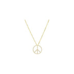 Tiny Peace Sign Necklace