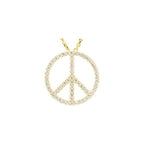 Tiny Peace Sign Necklace - Image 2