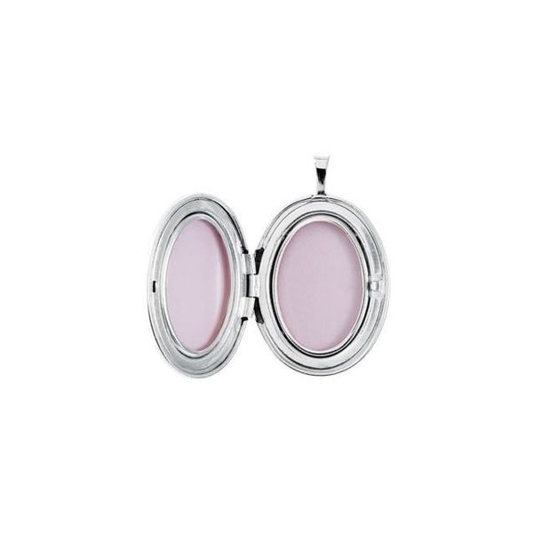 Oval Locket with Cross - Image 2