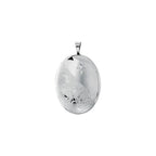 Oval Locket with Footprints
