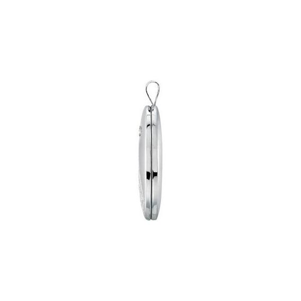 Oval Locket with Footprints - Image 2