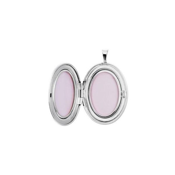 Oval Locket with Footprints - Image 4