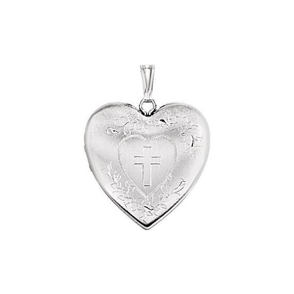Heart Locket with Cross