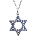 Accented Star of David Necklace