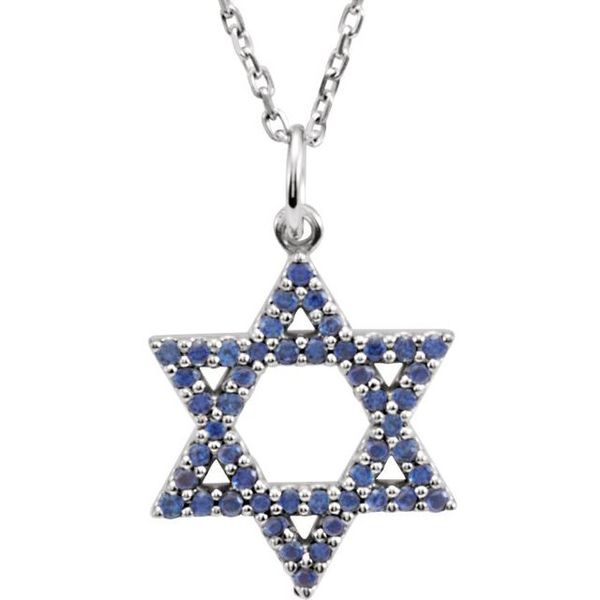 Accented Star of David Necklace