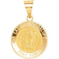 Hollow Our Lady of Guadalupe Medal
