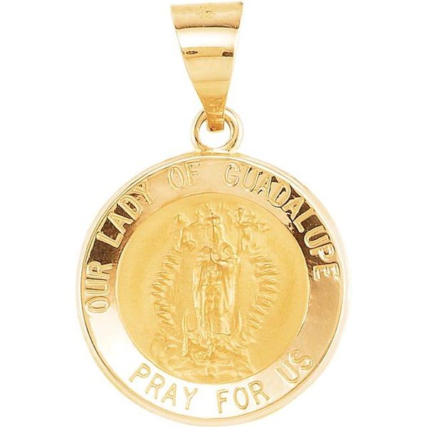 Hollow Our Lady of Guadalupe Medal