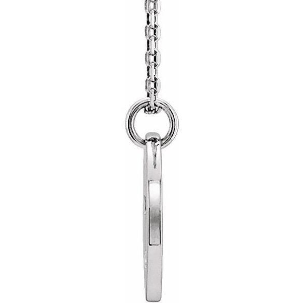 Pierced Cross Disc Necklace - Image 2