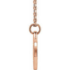 Pierced Cross Disc Necklace - Image 2