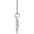 Pierced Cross Disc Necklace - Image 2