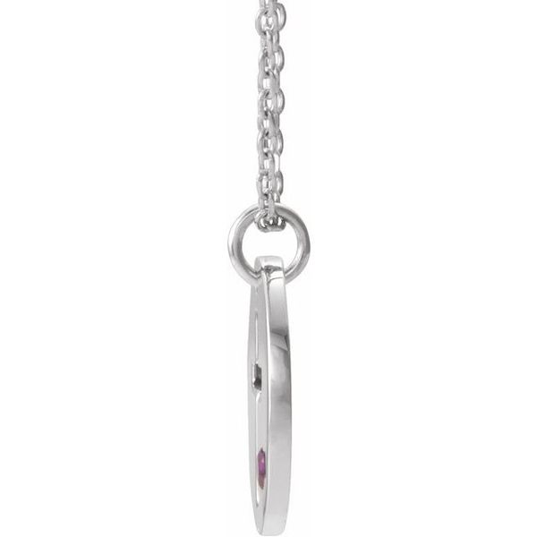 Pierced Cross Disc Necklace - Image 2