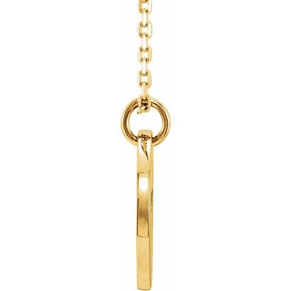 Pierced Cross Disc Necklace - Image 2