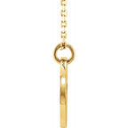 Pierced Cross Disc Necklace - Image 2