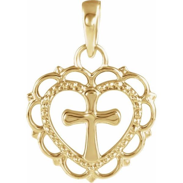 Youth Heart with Cross Pendant