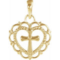 Youth Heart with Cross Pendant
