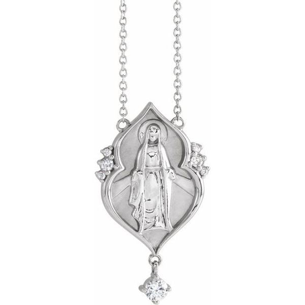 Miraculous Mary Rosary Necklace