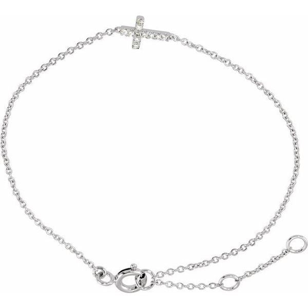 Youth Sideways Cross Bracelet - Image 2
