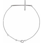 Accented Sideways Cross Bracelet - Image 2