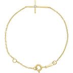 Youth Sideways Cross Bracelet