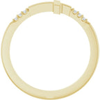 Stackable Sideways Cross Ring - Image 2