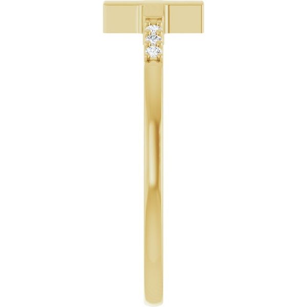 Stackable Sideways Cross Ring - Image 4