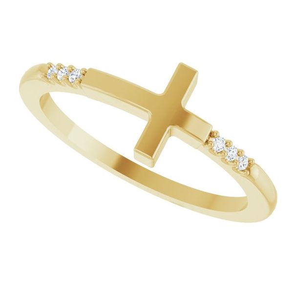 Stackable Sideways Cross Ring - Image 5
