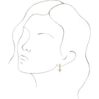Cross Hoop Earrings - Image 3