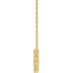 Lab-Grown Diamond Sideways Cross Necklace - Image 2