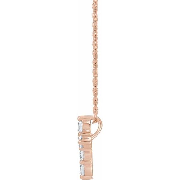 Lab-Grown Diamond Cross Necklace - Image 2