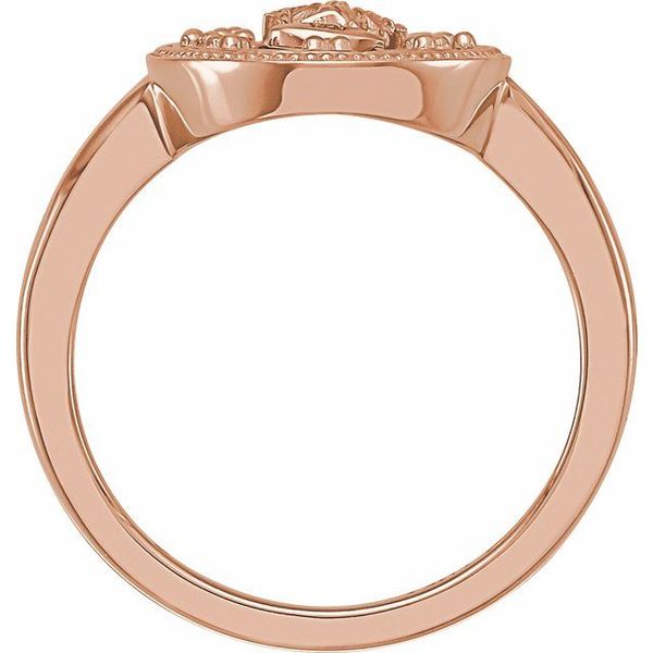 Enamel Miraculous Medal Ring - Image 2